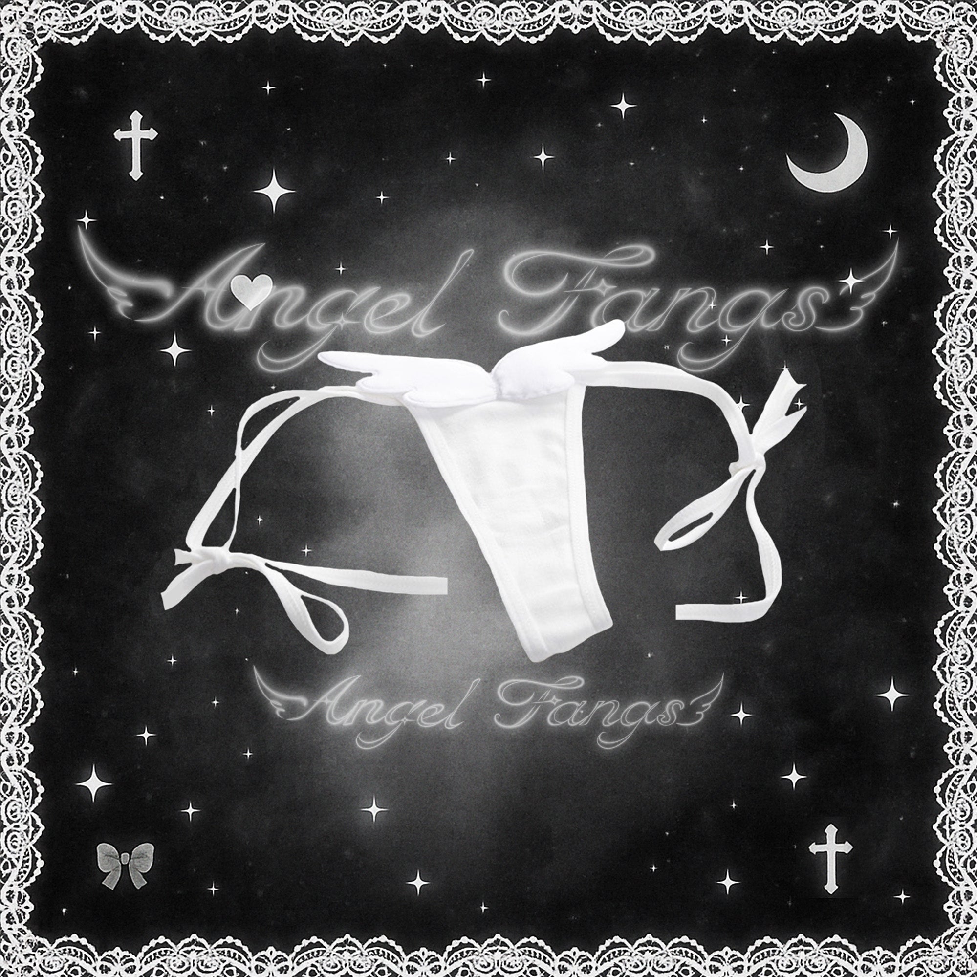Angel Baby White Wings Demon Thong