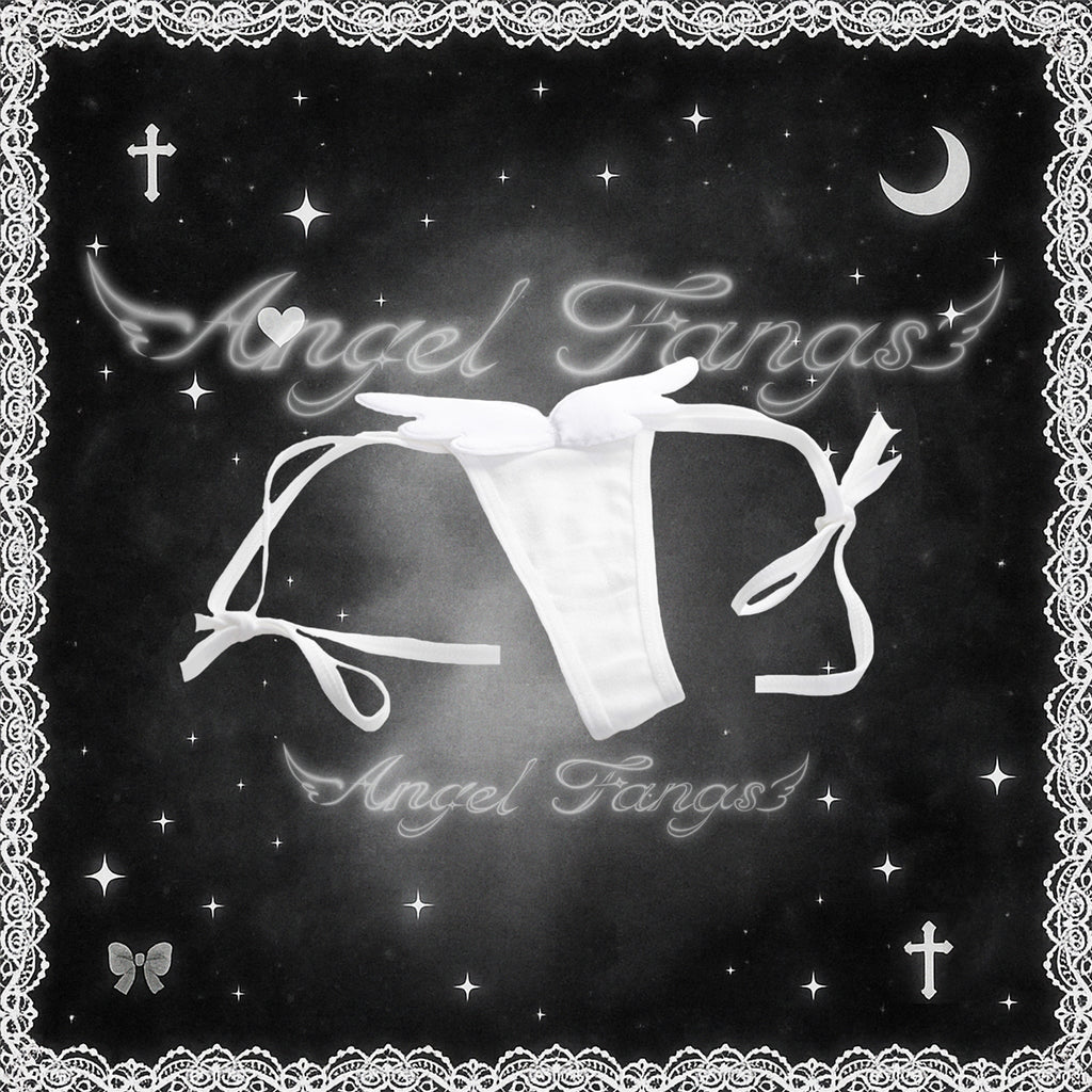 Angel Baby White Wings Demon Thong