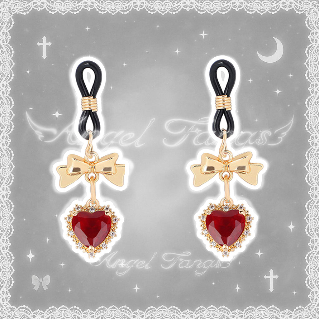 Glam Bow & Heart Crystal & Butterfly Bow Nipple Jewelry