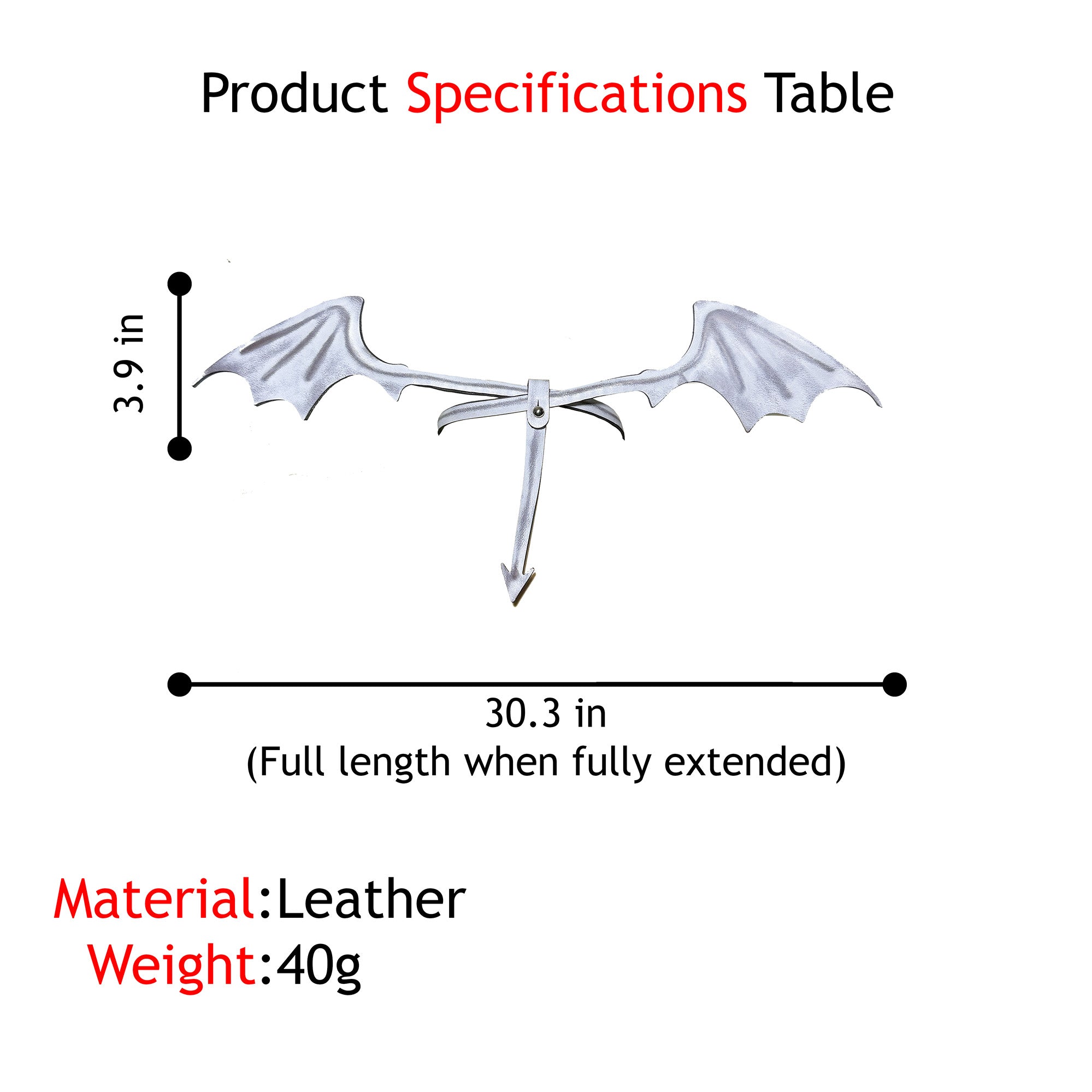 White Demon Eye Wing Wrap Choker